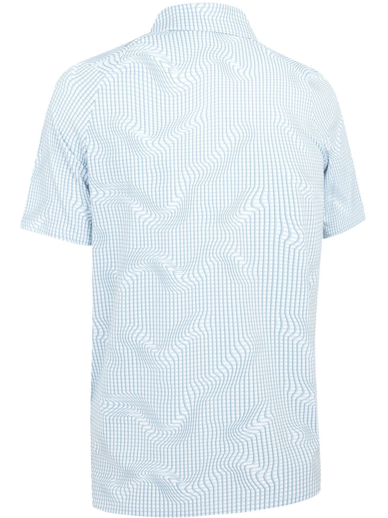 Callaway Shirts|Gingham Print Polo - Bright White
