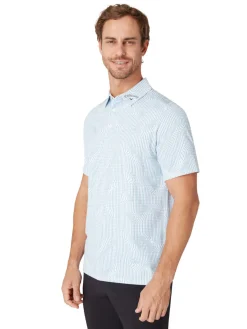 Callaway Shirts|Gingham Print Polo - Bright White