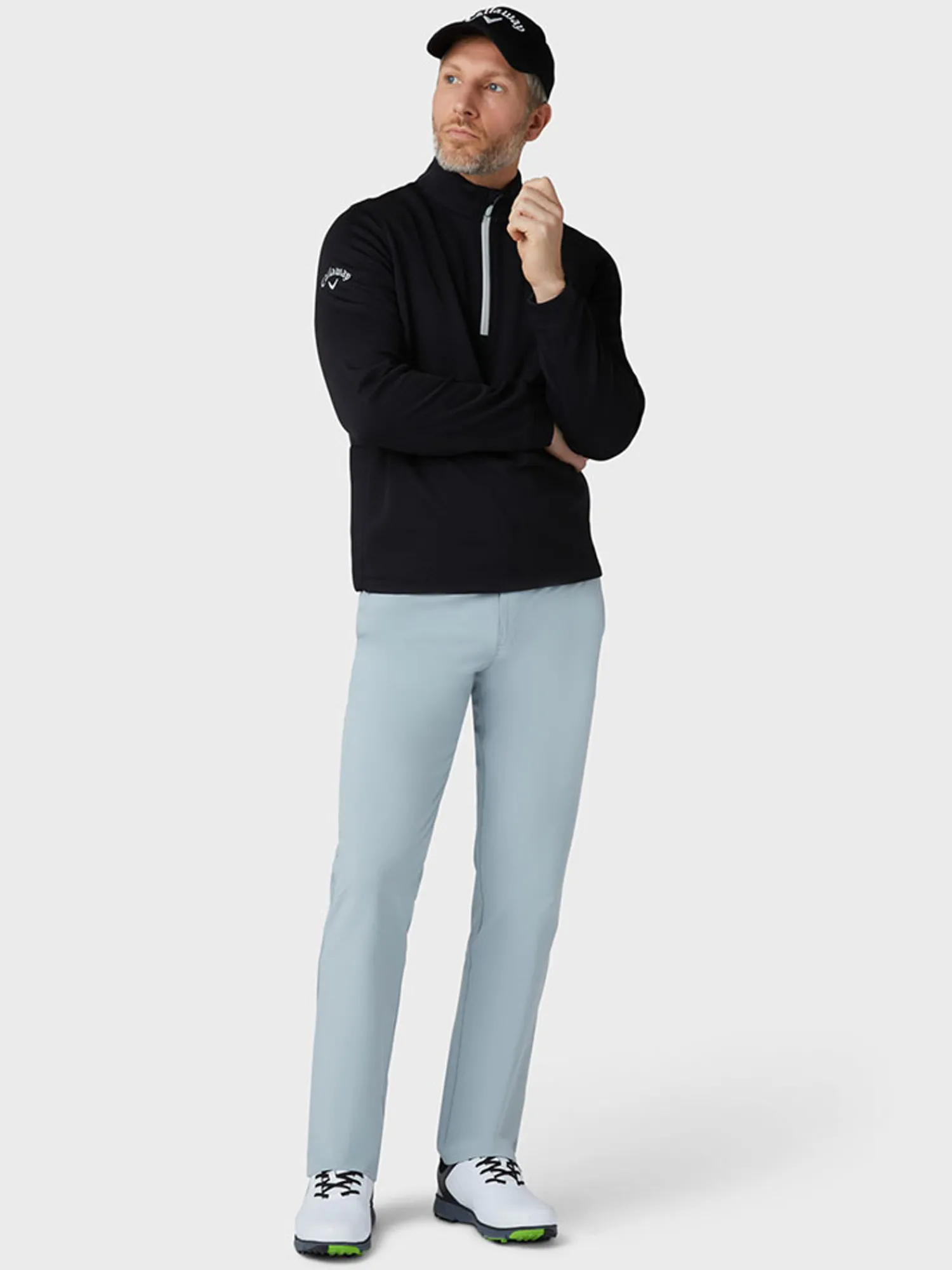 Callaway Jumpers|Hex Fleece 1/4 Zip Pullover - Caviar