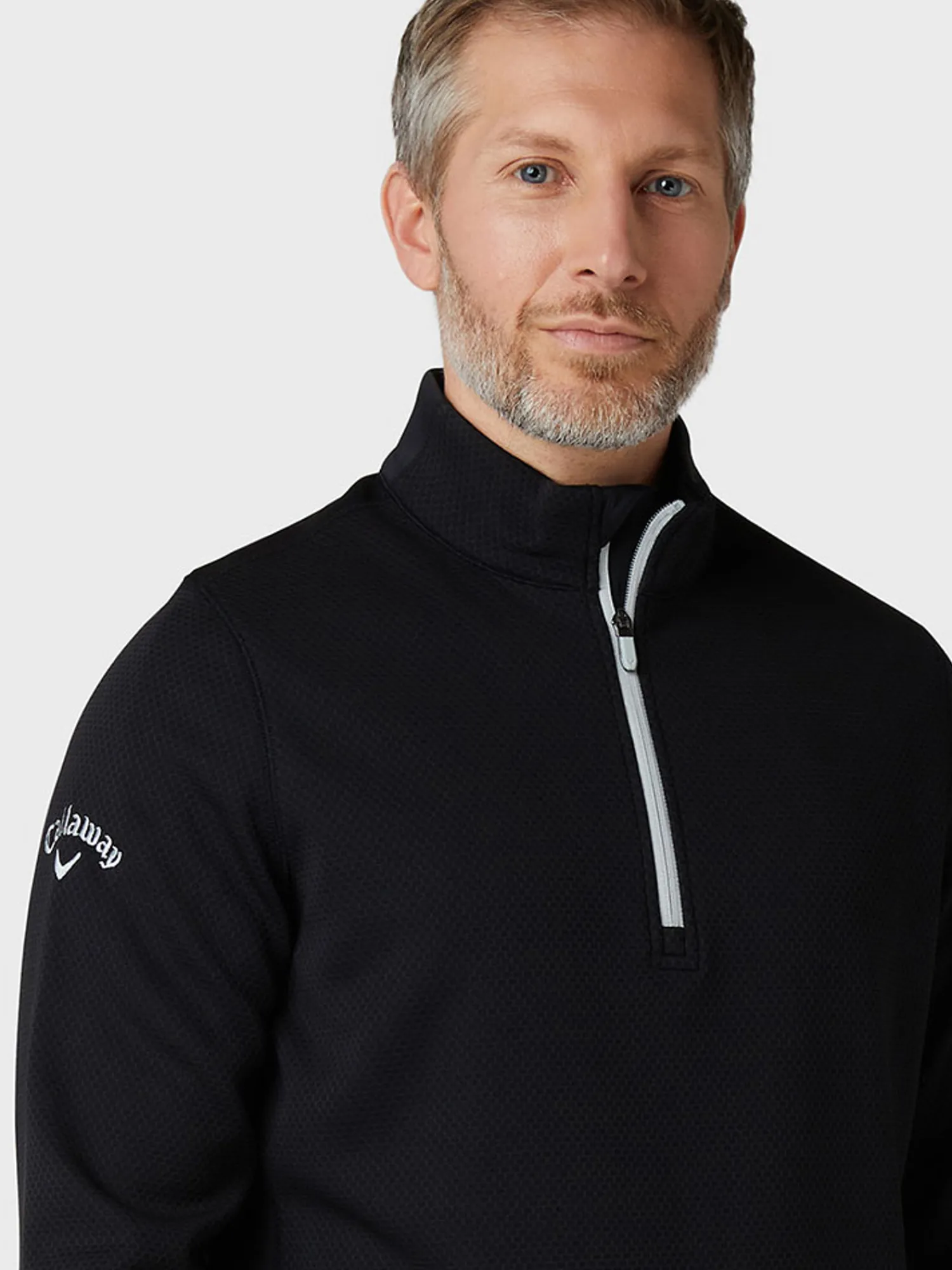 Callaway Jumpers|Hex Fleece 1/4 Zip Pullover - Caviar