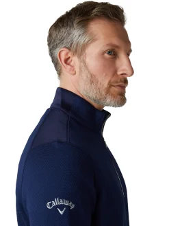 Callaway Jumpers|Hex Fleece 1/4 Zip Pullover - Peacoat