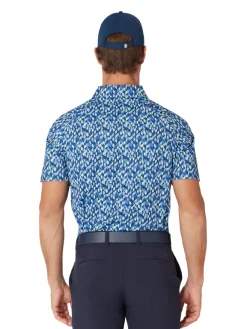 Callaway Shirts|Kaleidoscope Chev Polo - Peacoat