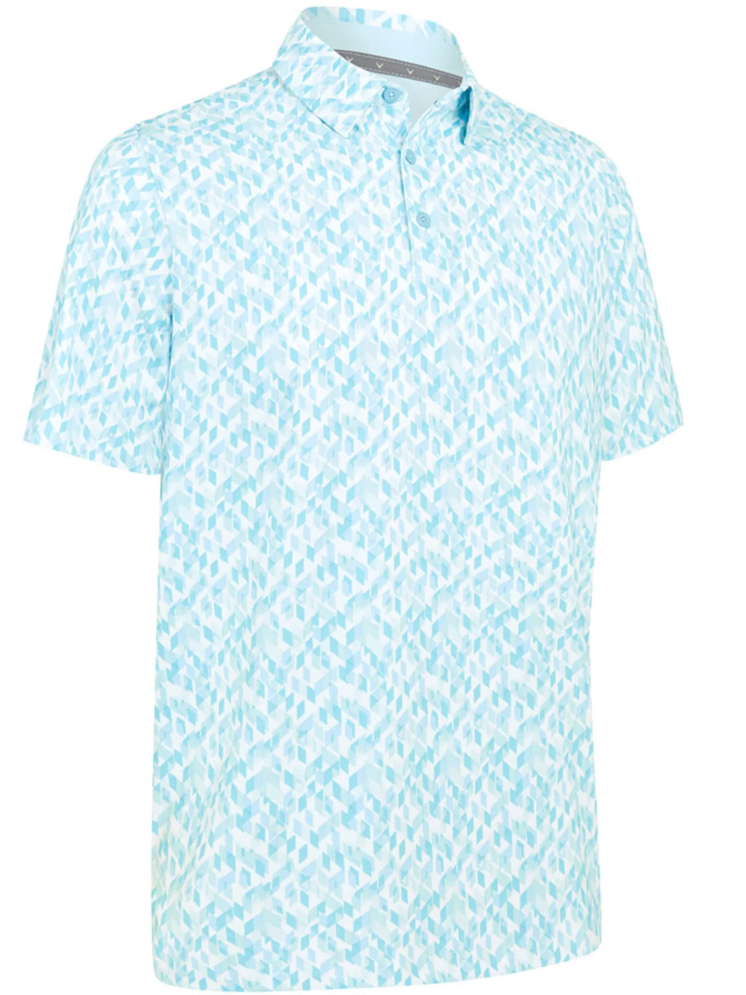 Callaway Shirts|Kaleidoscope Chev Polo - Arctic Paradise