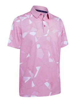 Callaway Shirts|Kick Flip Print Polo - Strawberry Pink