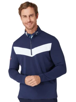 Callaway Jumpers|Odyssey 1/4-Zip Pullover - Peacoat