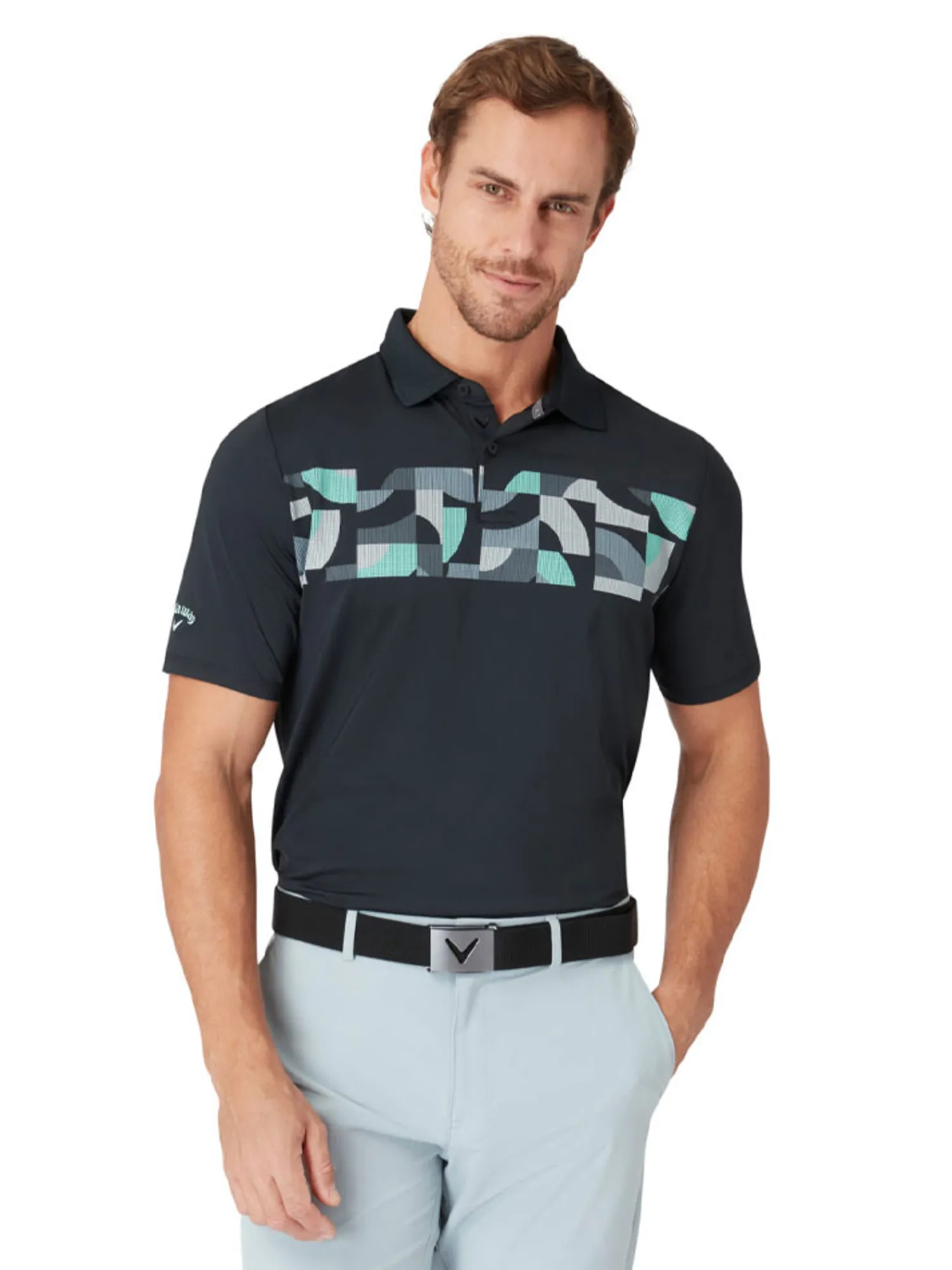 Callaway Shirts|Optical 'C' Polo - Caviar