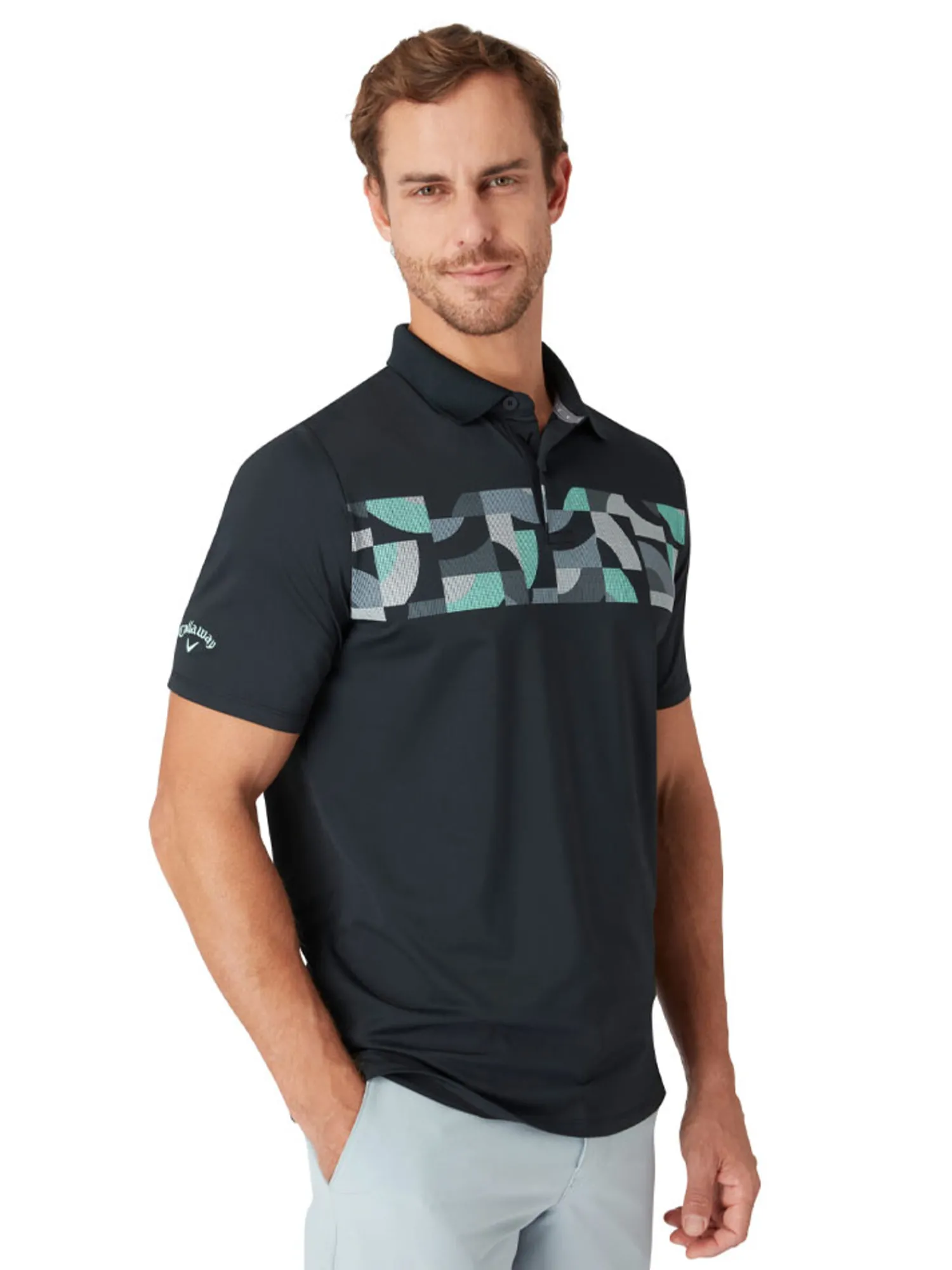 Callaway Shirts|Optical 'C' Polo - Caviar