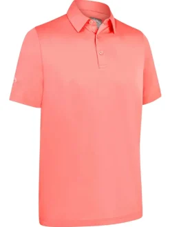 Callaway Shirts|SwingTech Solid Polo - Strawberry Pink