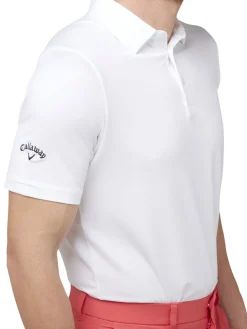 Callaway Shirts|SwingTech Solid Polo - Bright White