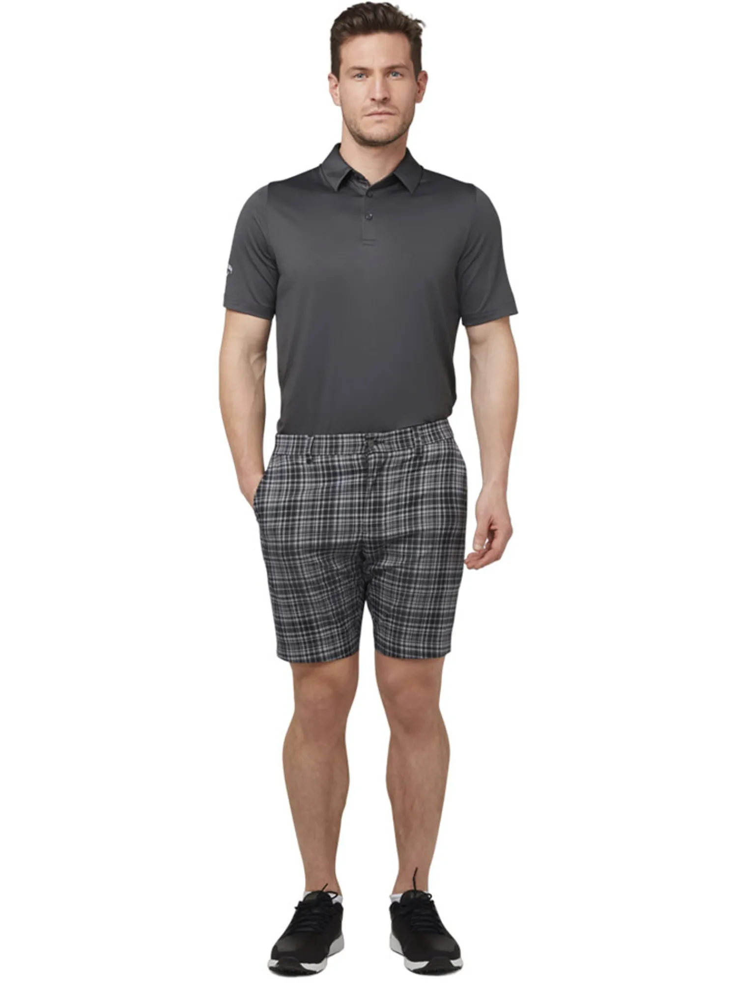 Callaway Shirts|SwingTech Solid Polo - Asphalt