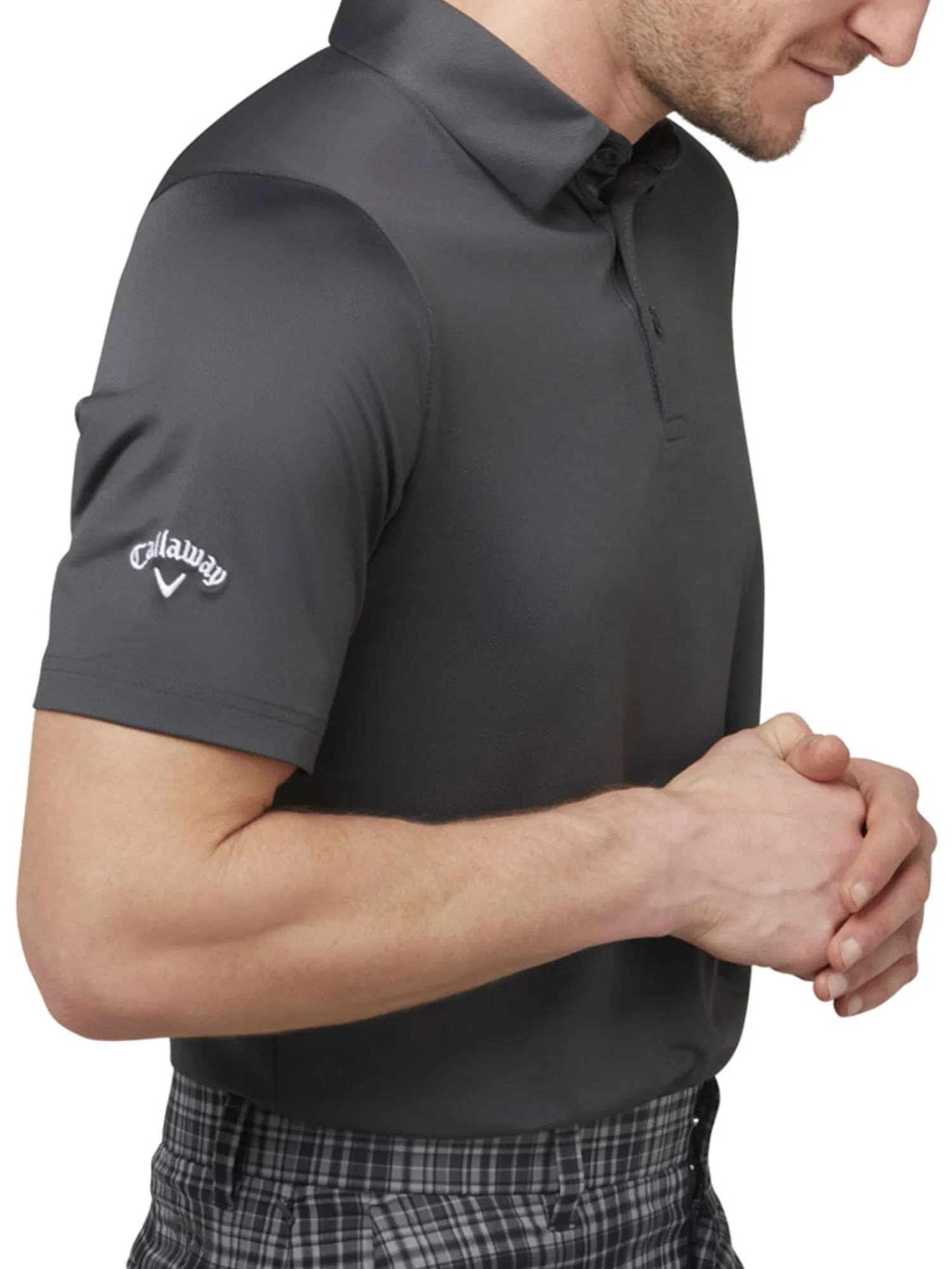 Callaway Shirts|SwingTech Solid Polo - Asphalt