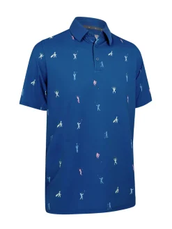 Callaway Shirts|Time Lapse Polo - Galaxy Blue