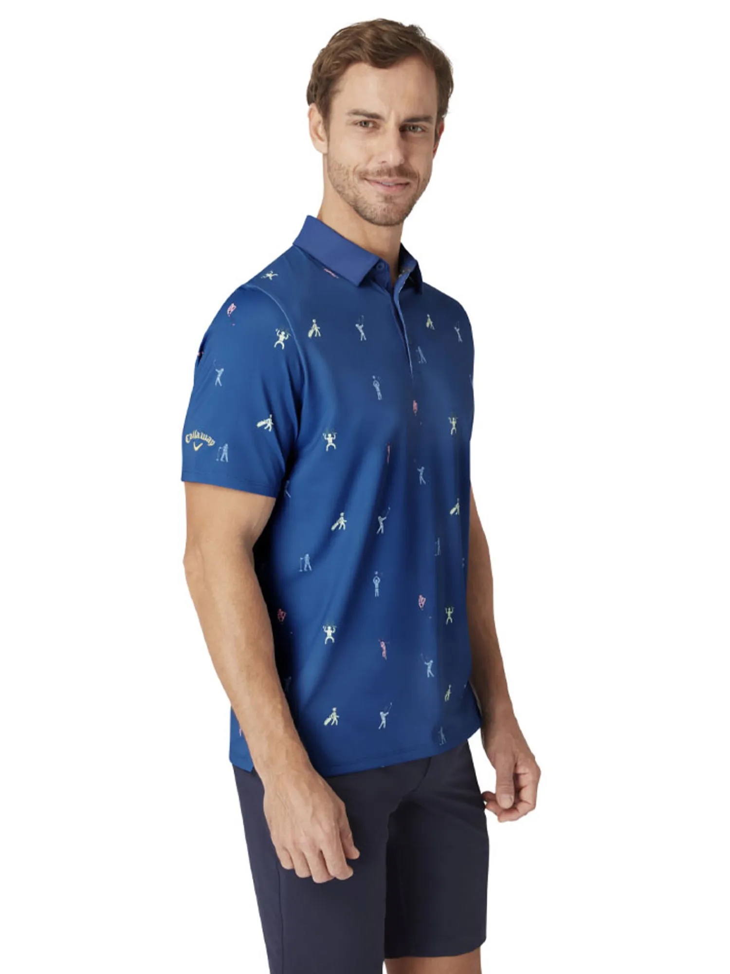 Callaway Shirts|Time Lapse Polo - Galaxy Blue