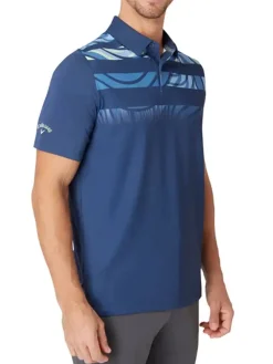 Callaway Shirts|Trippy Block Polo - Peacoat