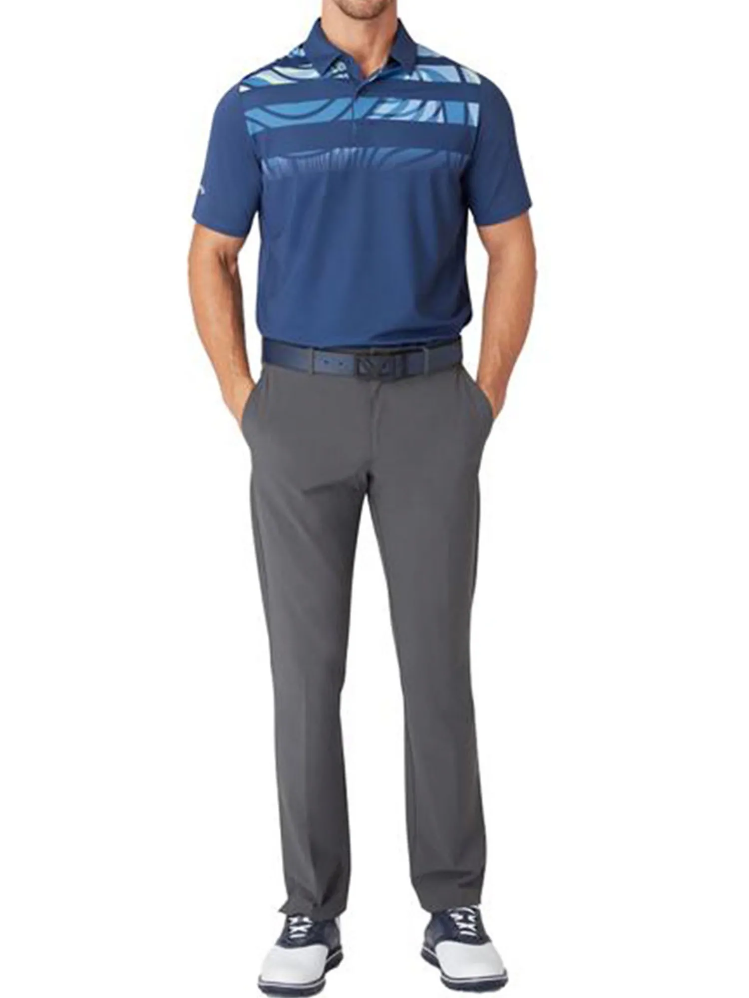Callaway Shirts|Trippy Block Polo - Peacoat