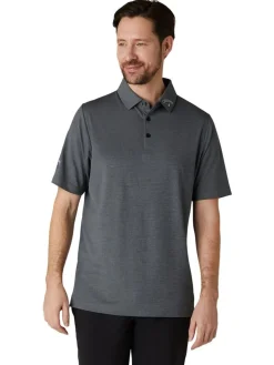 Callaway Shirts|Ventilated Classic Jacquard Golf Polo - Caviar