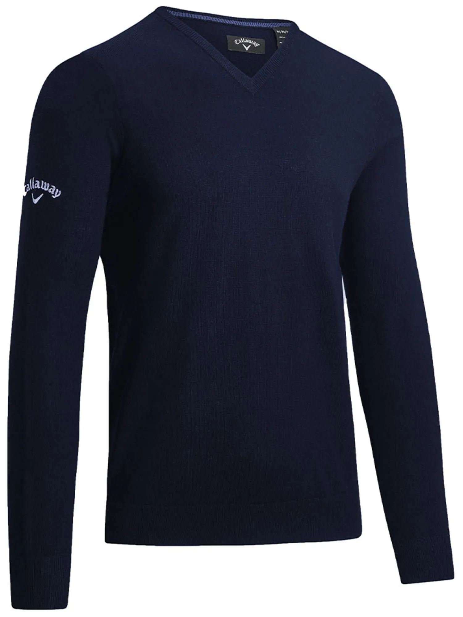 Callaway Jumpers|V-Neck Merino Sweater - Dark Navy