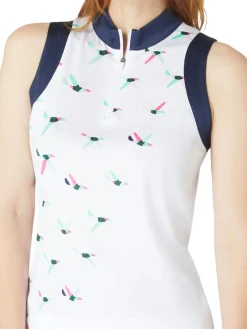 Callaway Shirts|Women's Birdie Sleeveless Polo - Brilliant White