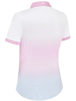 Callaway Shirts|Women's Chev Gradient Polo - Brilliant White