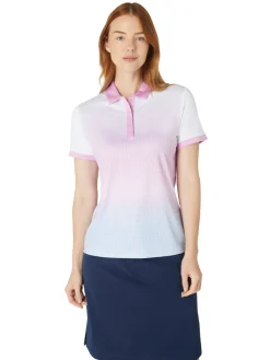 Callaway Shirts|Women's Chev Gradient Polo - Brilliant White