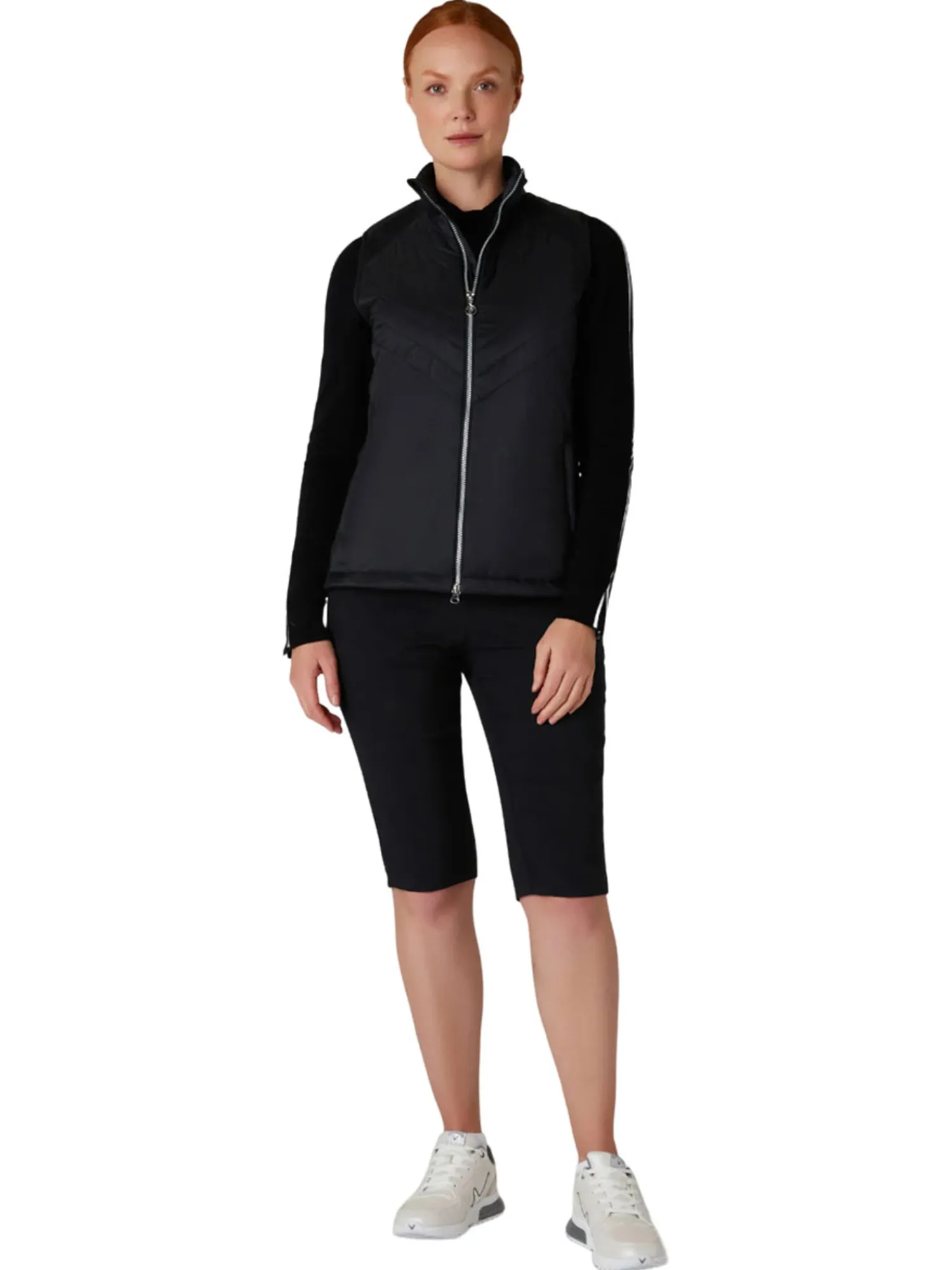 Callaway Vests|Women's Chev Primaloft Vest - Caviar