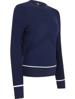 Callaway Jumpers|Women's Chev Sweater - Peacoat