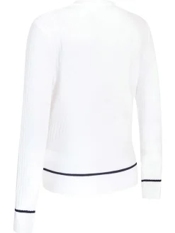 Callaway Jumpers|Women's Chev Sweater - Brilliant White
