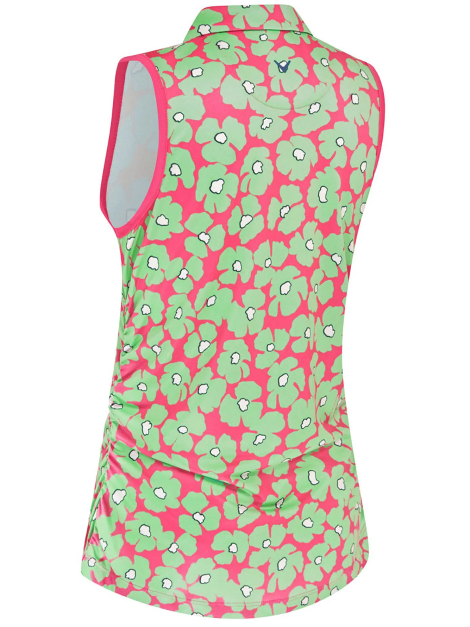 Callaway Shirts|Women's Floral Sleeveless Polo - Cheeky Pink