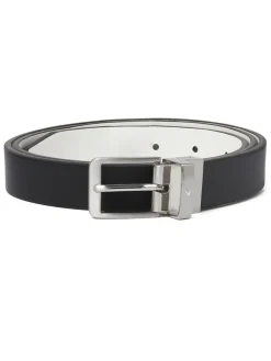 Callaway Belts|Women's Reversible Sleek Belt - Caviar/White