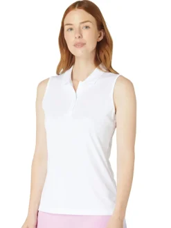 Callaway Shirts|Women's Tournament Sleeveless Polo - Bright White