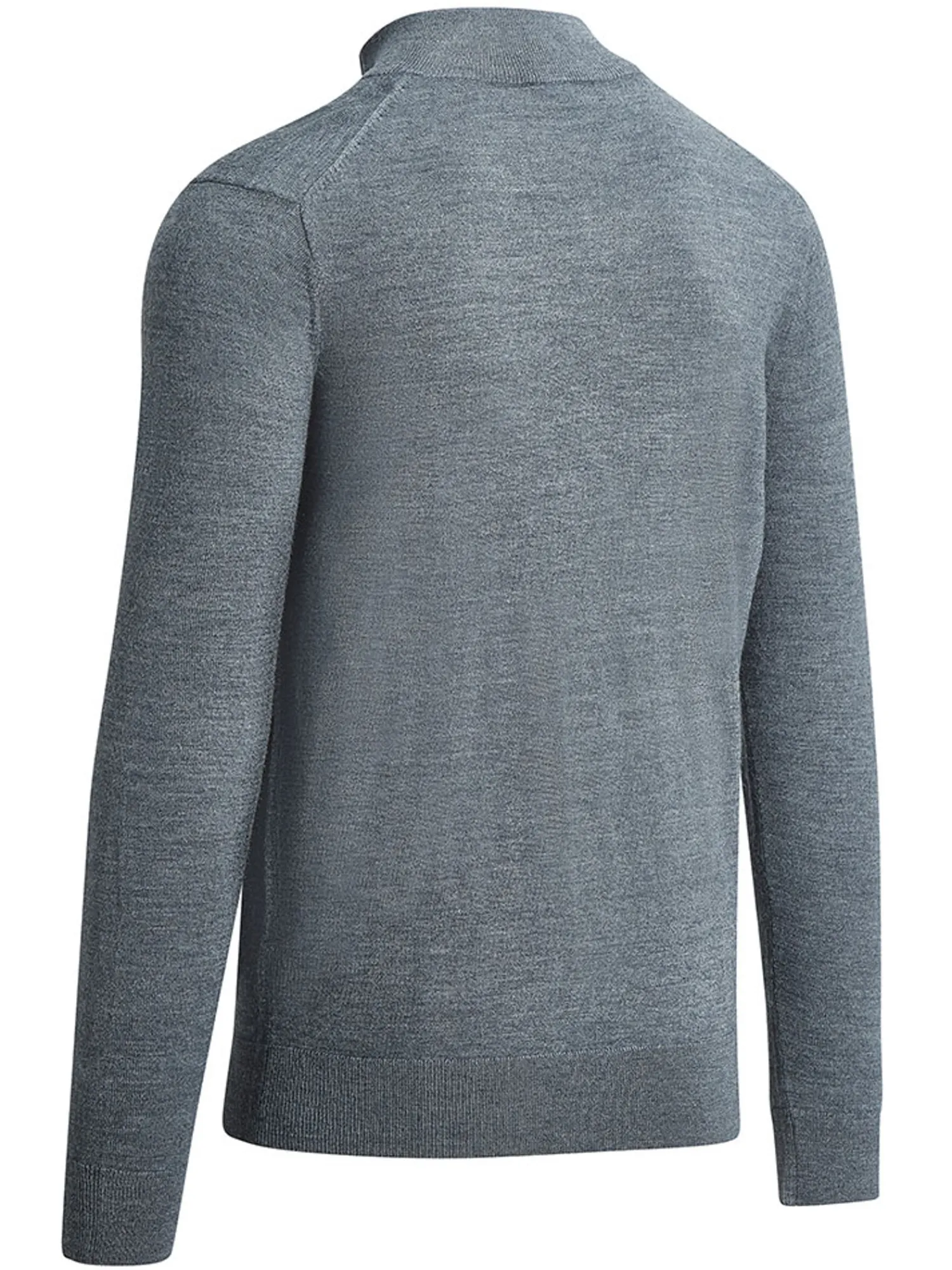 Callaway Jumpers|1/4-Zip Blended Merino Sweater - Steel Heather