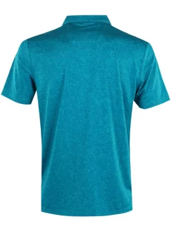 Calvin Klein Shirts|Abstract Watercolour Printed Polo Shirt - Sea Green