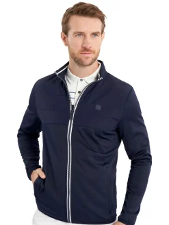 Calvin Klein Jumpers|Atlantic Hybrid Full Zip - Navy