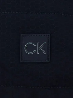 Calvin Klein Jumpers|Atlantic Hybrid Half Zip - Light Jade/Navy