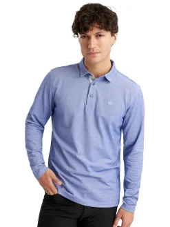 Calvin Klein Shirts|Bayard Long Sleeve Polo - French Blue