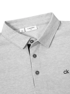Calvin Klein Shirts|Bayard Long Sleeve Polo - Silver Marl