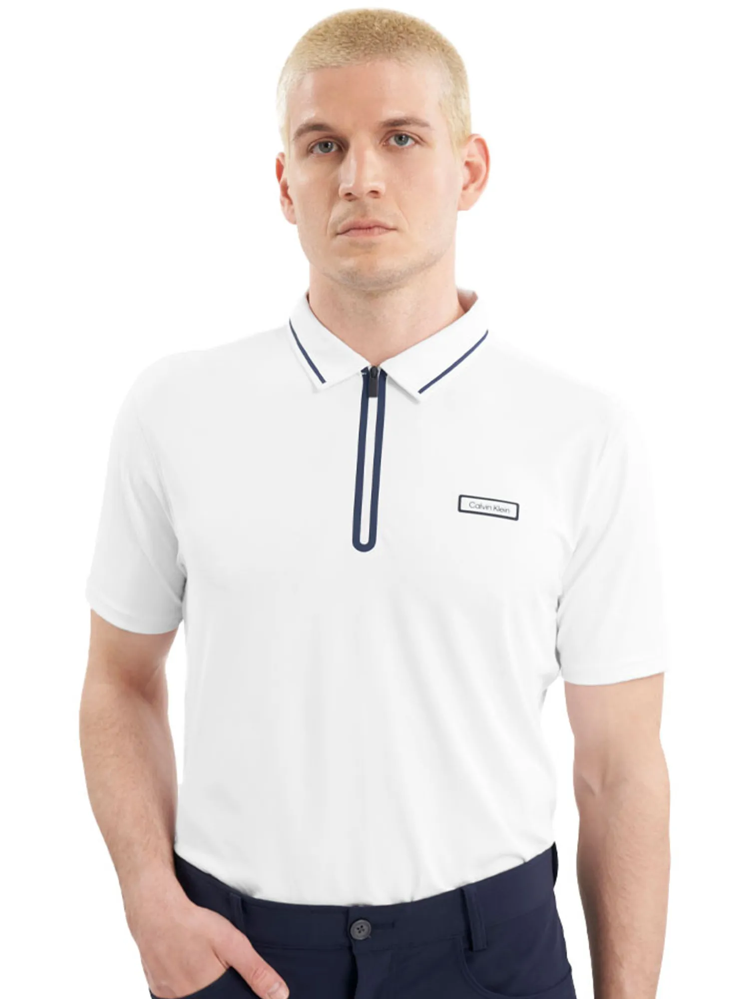 Calvin Klein Shirts|Belmont Polo Shirt - White