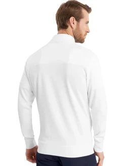 Calvin Klein Jumpers|Concord Half Zip Sweater - White