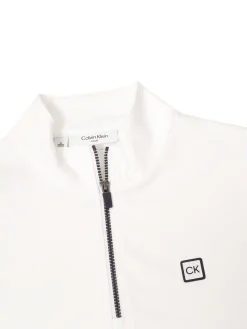 Calvin Klein Jumpers|Concord Half Zip Sweater - White
