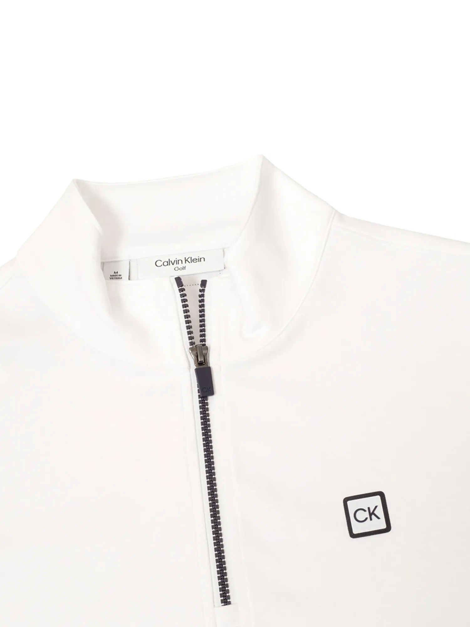 Calvin Klein Jumpers|Concord Half Zip Sweater - White