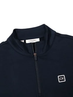 Calvin Klein Jumpers|Concord Half Zip Sweater - Navy