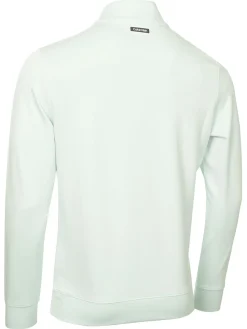 Calvin Klein Jumpers|Concord Half Zip Sweater - Light Jade