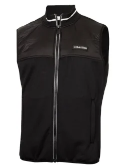 Calvin Klein Clearance Clothing|Concourse Hybrid Full-Zip Gilet - Black