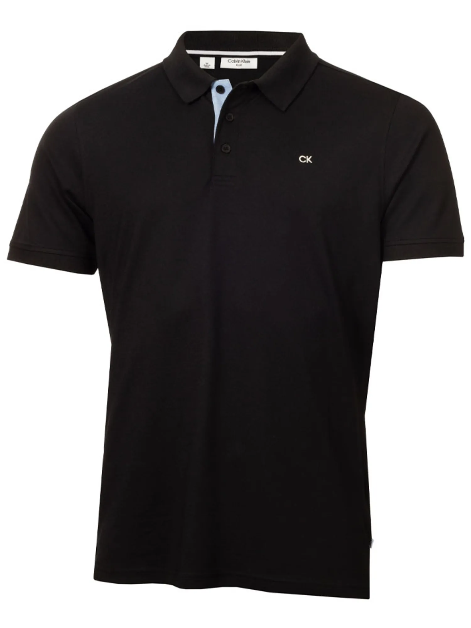 Calvin Klein Shirts|Cotton Blend Quad Polo - Black