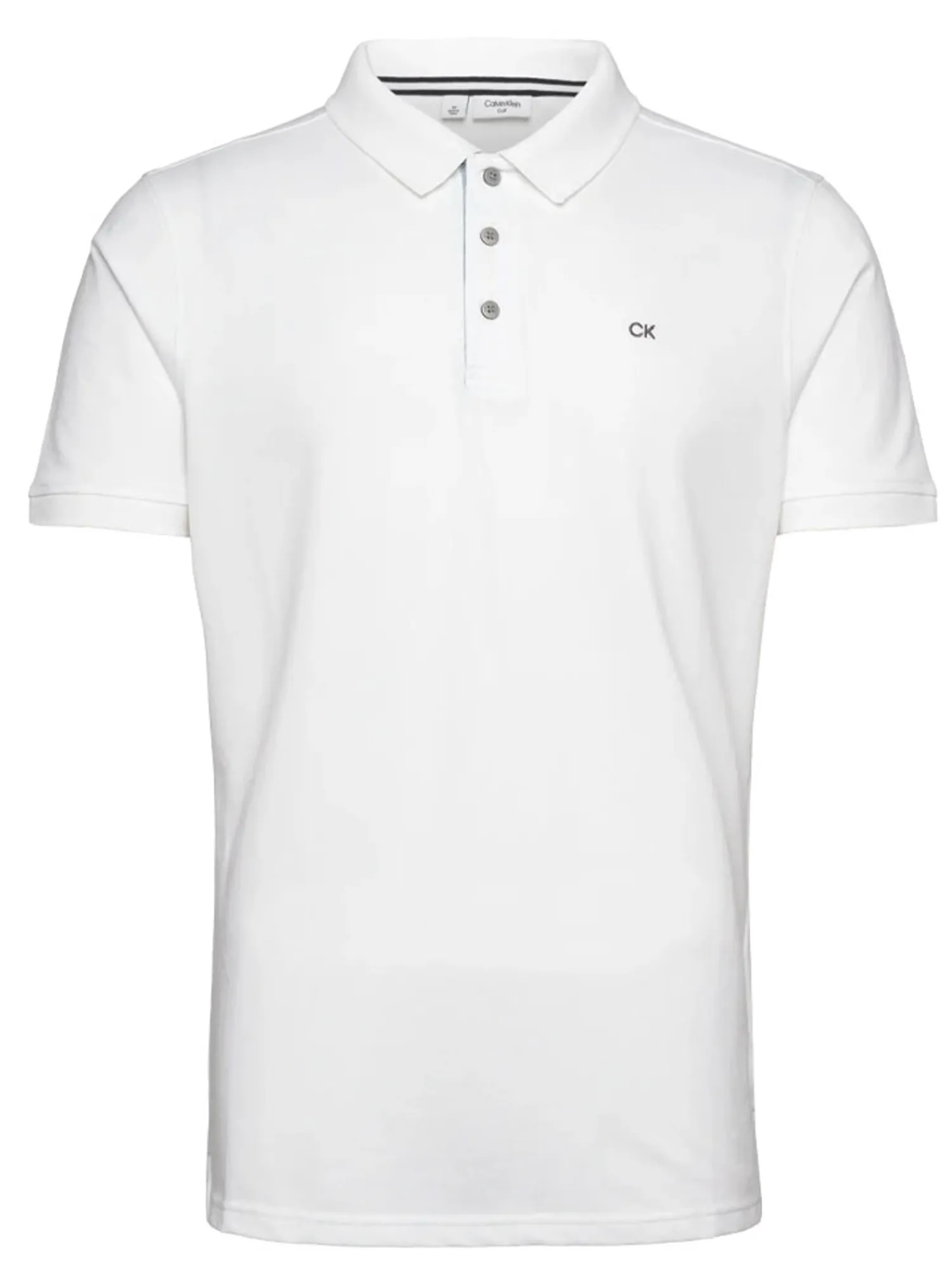 Calvin Klein Shirts|Cotton Blend Quad Polo - White