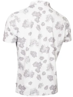 Calvin Klein Shirts|Cyber Floral Print Polo Shirt - White