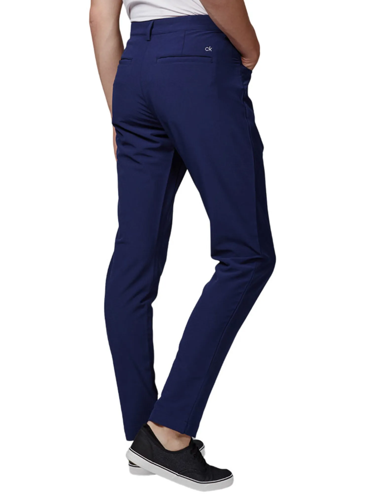 Calvin Klein Pants|Genius 4-Way Stretch Slim Fit Trouser - Dark Navy