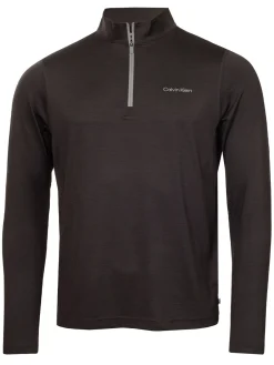 Calvin Klein Clearance Clothing|Pinehurst 1/4-Zip Layering - Midnight Black