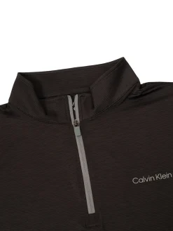 Calvin Klein Clearance Clothing|Pinehurst 1/4-Zip Layering - Midnight Black