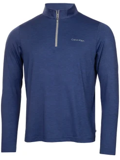 Calvin Klein Clearance Clothing|Pinehurst 1/4-Zip Layering - Dark French Navy